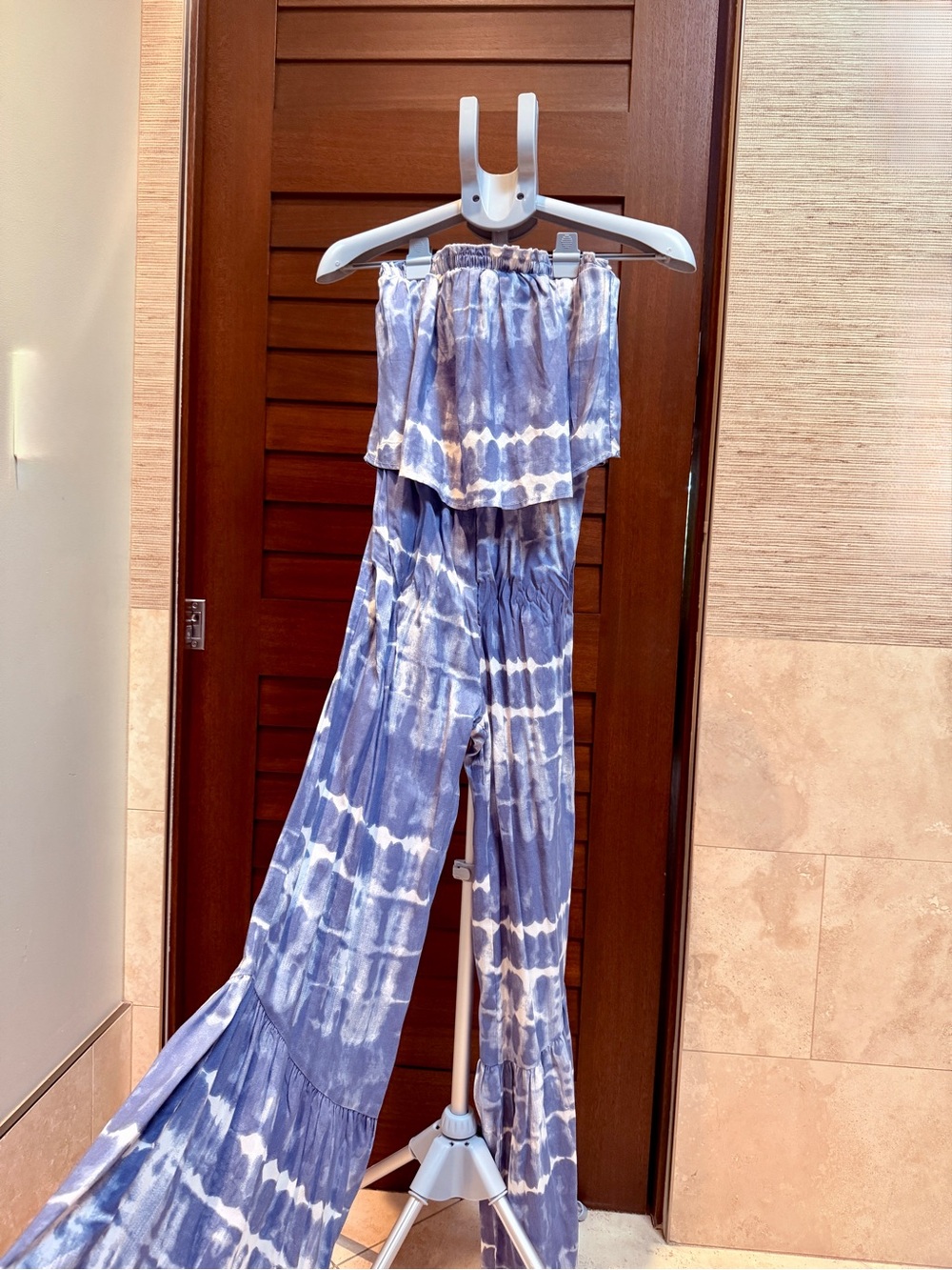 Japna Strapless Tie Dye Wide Leg Jumpsuit Size Small